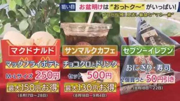「夏休み終盤・お盆明け」こそ「お得な買い物」の時期　「お金のプロ」ファイナンシャルプランナーおすすめの買い物は”来年の夏着る”「夏服」　”半額になることも”「旧モデル家電」　そして「旅行積立」
