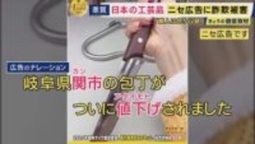 世界で人気日本の伝統工芸品「包丁」に忍び寄る“SNSニセ広告”の影「関市」を「カンシ」・「値下げ」を「アタイモトゲ」謎のナレーション　刃には「中国」さらに“刃物店名乗るアカウント”72万円詐欺被害も