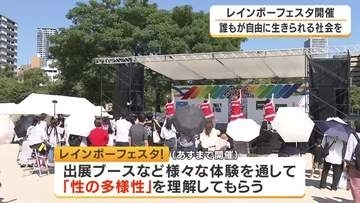 誰もが自由に生きられる社会へ　性の多様性を認め合うイベントが開催　LGBTQをはじめ互いを尊重する社会目指す　大阪市