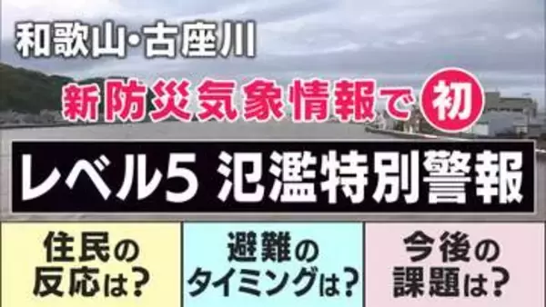 【台風解説】和歌山・古座川で全国初「レベル5氾濫特別警報」発表　合わせて自治体は「緊急安全確保」発令　言葉がたくさんで分かりにくい？　実は「自治体発令の避難情報が『レベルそのもの』」と気象予報士が解説