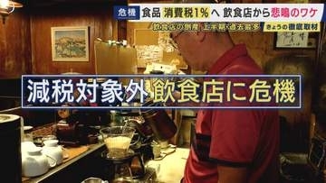 「外食産業をつぶしにきてるのかな政府は」飲食店オーナー叫び　消費税減税「食料品は1％でも外食は10％」で客離れのおそれ　物価高ですでに限界の中「コンセプト居酒屋」など努力も　経営者たちから救済求める声