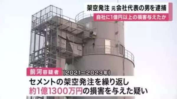 架空発注で自社に１億１０００万円余りの損害与えたか　特別背任容疑で生コン製造販売会社元代表の４９歳の男を逮捕　共謀疑いの取引先実質経営者など聴取し詳しく調べる
