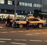 「パトカーに車を当て逃走　窃盗事件の容疑車両　警察官の目の前で急発進し衝突　逃げた車は別の警察署管内で乗り捨て　大阪・天王寺区」の画像1