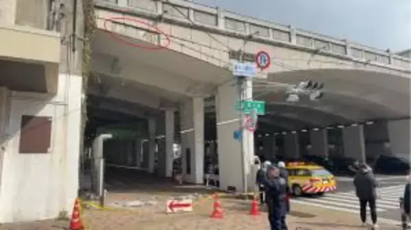 「湊川トンネル」重さ約８０ｋｇの”化粧板”の石が落下　通行止め続く　神戸・兵庫区