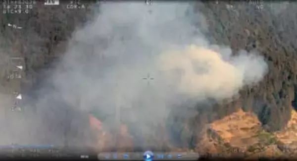 徳島・神山町で山火事　県が自衛隊に災害派遣要請