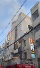 「６階から火が出ている」大阪ミナミのビルで火事　現場は一時騒然　けが人はなし