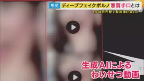 オンライン会議中に顔の画像を保存され、気付かないうちにフェイクポルノをつくられた女性も...埼玉県の会社員らを書類送検