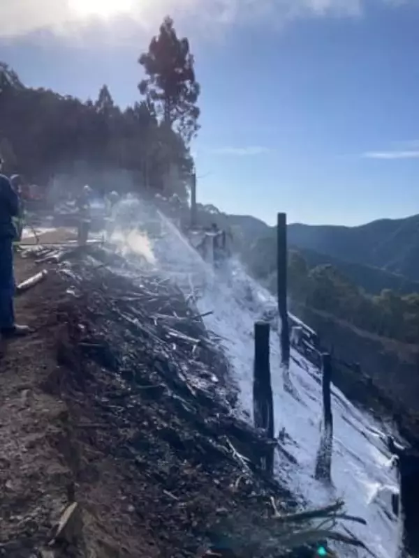【速報】徳島県の山林火災　ほぼ消し止められ警戒態勢解除