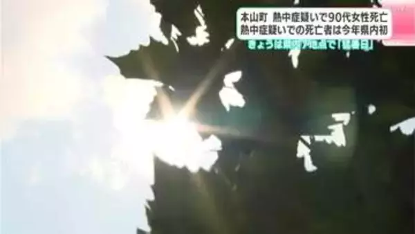 熱中症疑いで90代女性死亡　熱中症疑いでの死亡者は今年県内初　3日は高知県内7地点で「猛暑日」