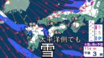 【大雪情報】11日・12日、西日本でも大雪の恐れ　四国山沿いや九州平野部でも雪予想　雪の降り方はどこで・いつ強まるか？