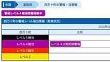 「全国初「レベル4 大雨危険警報」高知・四万十町に発表　危険な場所からの避難が必要な状況、速やかに適切な避難行動を【台風6号】」の画像1