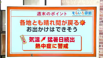 高知の天気　週末は次第に天気が回復に向かう　晴れ間とともに暑さも戻る　東杜和気象予報士が解説