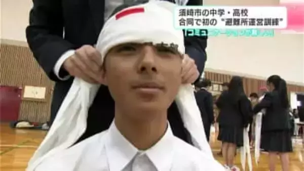 「コミュニケーションの取り方難しかった」高知県須崎市の中学校と高校が初の合同“避難所運営訓練”