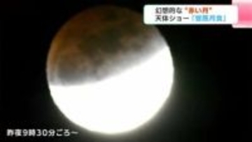 高知の夜空にも幻想的な“赤い月”　天体ショー「皆既月食」２０２６