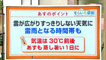 高知の天気　25日も大気の不安定な状態が続く　急な雷雨に注意　東杜和気象予報士が解説