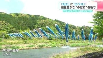 「丸太」に「カツオ」個性豊かな“のぼり”各地で　地域の愛が詰まった風物詩