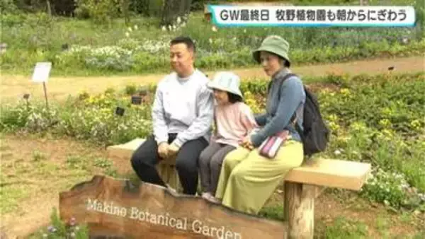 ゴールデンウイーク最終日、牧野植物園は開園前から行列　「すごくきれい！天国みたい」キンギョソウ、ネモフィラ…約2万株の花を楽しむ