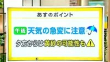 高知の天気　２７日　午後から天気の急変に注意　山岸拓気象予報士が解説