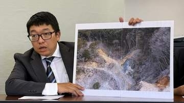 保安林に風車12基⋯大規模な風力発電、住民らが「工事の作業許可取り消し」求める　業者は許可を得るも「本来、県が許可すべき工事は⋯」【高知】