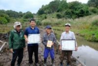 80代の男性2人が整備した「農林園」が生物多様性のモデルに認定　過疎高齢化地域に光