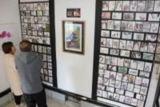 大谷翔平選手や横浜流星さんら描いたボールペン画…市民の作品展示　京都・綾部