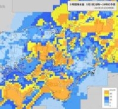 【速報】近畿地方、きょう3日夜から警報級大雨の恐れ　大阪、兵庫、京都など激しい雨の見通し