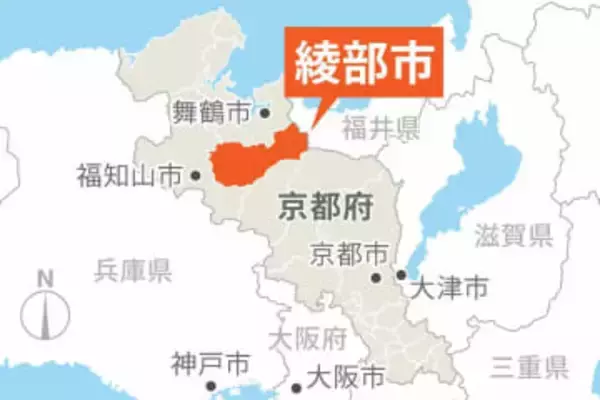 京都府綾部市の広範囲、明け方に数百軒以上が相次いで停電