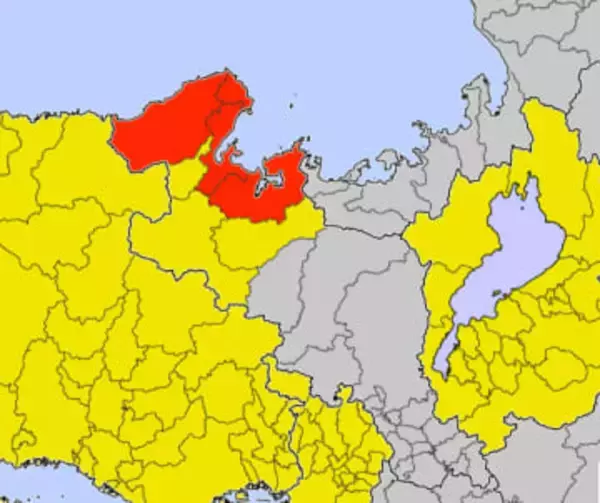 【速報】京都府北部に暴風雪警報を発表　吹雪による視界悪化に警戒、舞鶴市や宮津市など