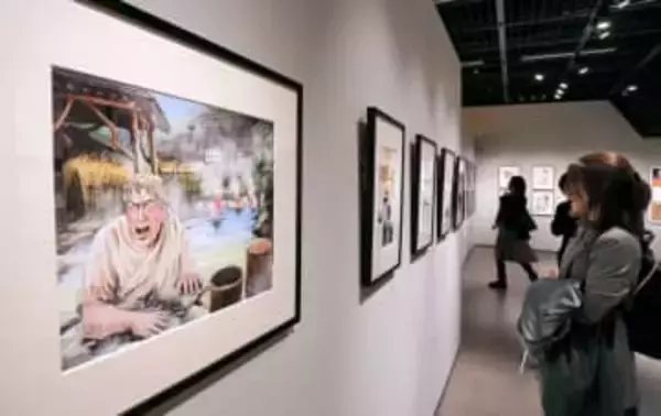 漫画「テルマエ・ロマエ」作者、ヤマザキマリさんの展覧会「あらゆることやった」足跡たどる絵や言葉