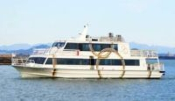 琵琶湖の定期船「べんてん」が外装デザイン刷新　NHK大河「豊臣兄弟！」に合わせる