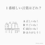 一番嬉しい言葉はどれ？「本当の性格」が分かる！