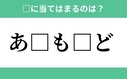 「あ」から始まるあの単語！空欄に入るひらがなは？