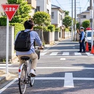 警察官から交差点で一時停止の違反指摘　自転車でも減速だけでは不十分　「止まったつもり」の落とし穴がコワい【弁護士が解説】