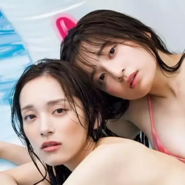 84センチと89センチ　美ヒップ並ぶバックショットにくぎ付け　最強グラビア姉妹の写真集よりアザーカット公開　都丸紗也華さん亜華梨さん