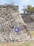 「大阪城の石垣の隙間に“仏様”が！？ 刻印探し中に偶然見つけたシルエットに興奮「これは知らんかった」「穏やかな表情に見える」」の画像1