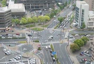 自転車関係の事故多発7カ所公表　岡山県警初集計　最多は岡山市の大供交差点、過去5年で18件