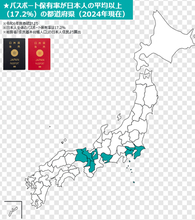 地方では海外が“遠い”…パスポート保有率マップで見えた地域差　関東・関西・愛知に集中、平均を上回ったのは9都府県のみ