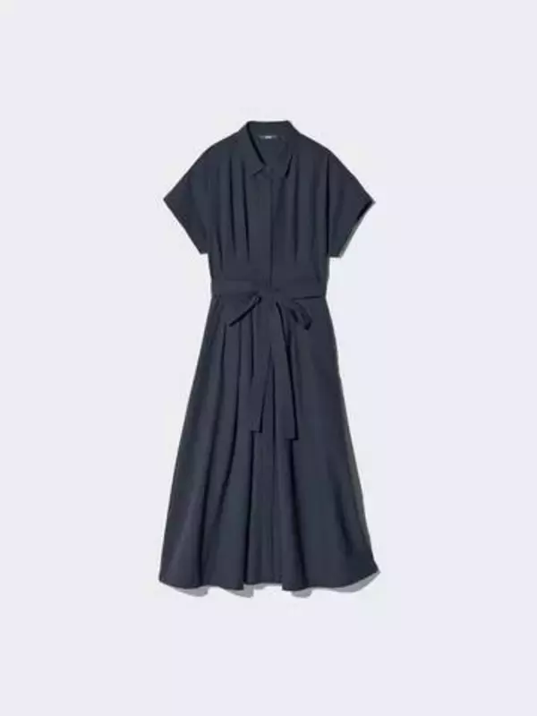 8月13日まで期間限定3990円　「アイロンなしでキレイに着られる」ユニクロのシャツワンピ　「軽くて涼しい」「スタイル良く見える」の声