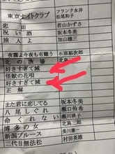 「町内カラオケ大会」のパンフレット、孫が歌うヒット曲名を“二度見”……　打ち間違いに爆笑「老眼には識別無理」「間違いわからなかった」