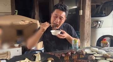 義実家で……2児のパパ「日本で1番エンジョイしてる旦那は自分や！」　BBQで最高の笑顔、そのワケに「気持ちのいい婿さんだ」
