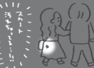 京都観光の外国人女性の服にシミ汚れ→「放っておけない！」と必死のパッチの行動力　オバサンのおせっかいが言葉を壁を越えた！【漫画】