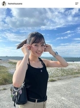 「脚細くて長ーい」高校野球CMで話題になった20歳タレント、ショーパン姿が反響　抜群スタイルに「これこそ美脚」「透き通る美しさ」