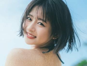 まん丸ヒップに白砂べったり　麗しの紐ビキニで悩殺ポーズ　バスケ女子すみぽんのあふれる健康美