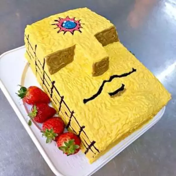 「結婚祝いにキン肉マン悪魔超人ケーキ「グオッフォッフォッ、存分に食らうがよい」和菓子職人の立体感あふれる力作に作者ゆでたまご氏も反応」の画像