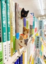 本棚からひょっこり…大阪の書店が作った「猫のしおり」が可愛すぎる！「ニャンてステキな本屋さん」「読書がもっと楽しくなりそう」