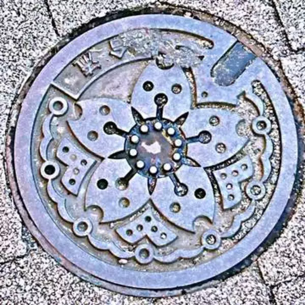 東京のマンホールのフタ「ずっと、5匹の犬だと思ってた！」「たしかに（笑）」「もう犬にしか見えない」