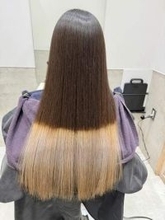 バレイヤージュを頼んだのに…　不自然ツートーンにされてしまった自慢の髪　8時間かけて極上グラデに変身！「可愛すぎる」「まじで神」