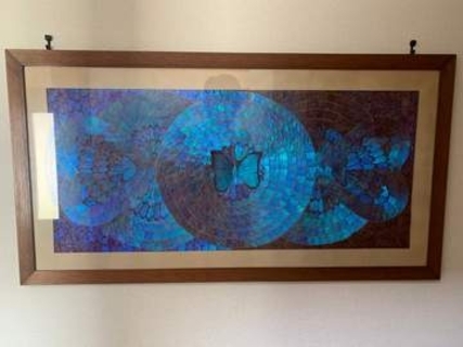祖父の遺品のブラジル土産　昔は定番も今や禁制品　青く妖しく光に昆虫マニアの心が躍る