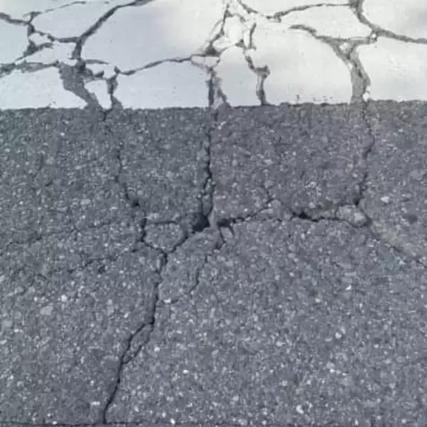 4歳娘がこけて号泣、どうしたの？　ひび割れたアスファルトの道で…「ドジっ子能力者かもね」