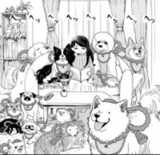 「狛犬様を妻に送らせてください…」狛犬まみれの妻　ワンコたちが子どもを守るファインプレーがGJ！【漫画】